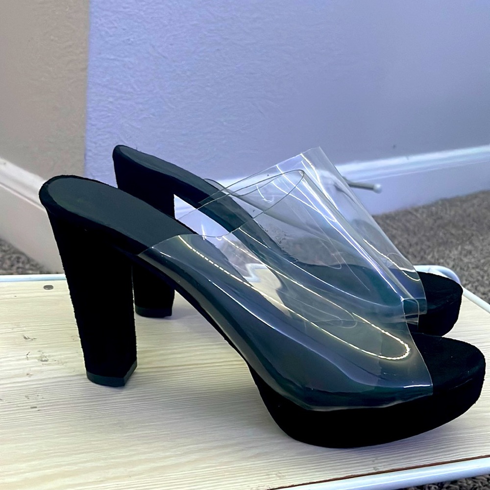 Black & Clear Heels